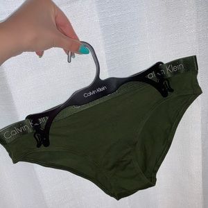 Olive Green Calvin Klein Panties